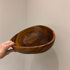 Acacia Wood Serving Bowl